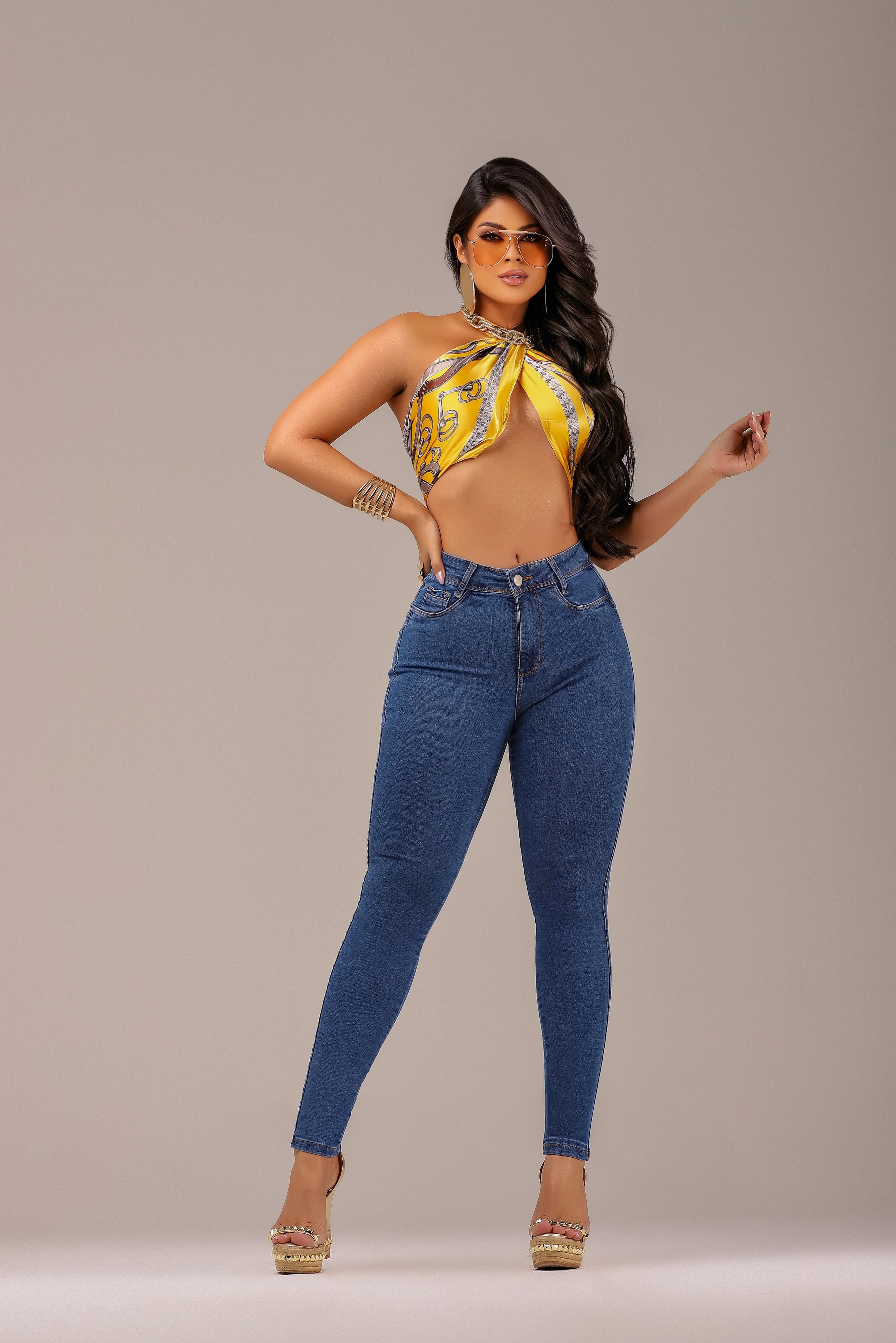 Calça Jeans Modeladora Afina Cintura
