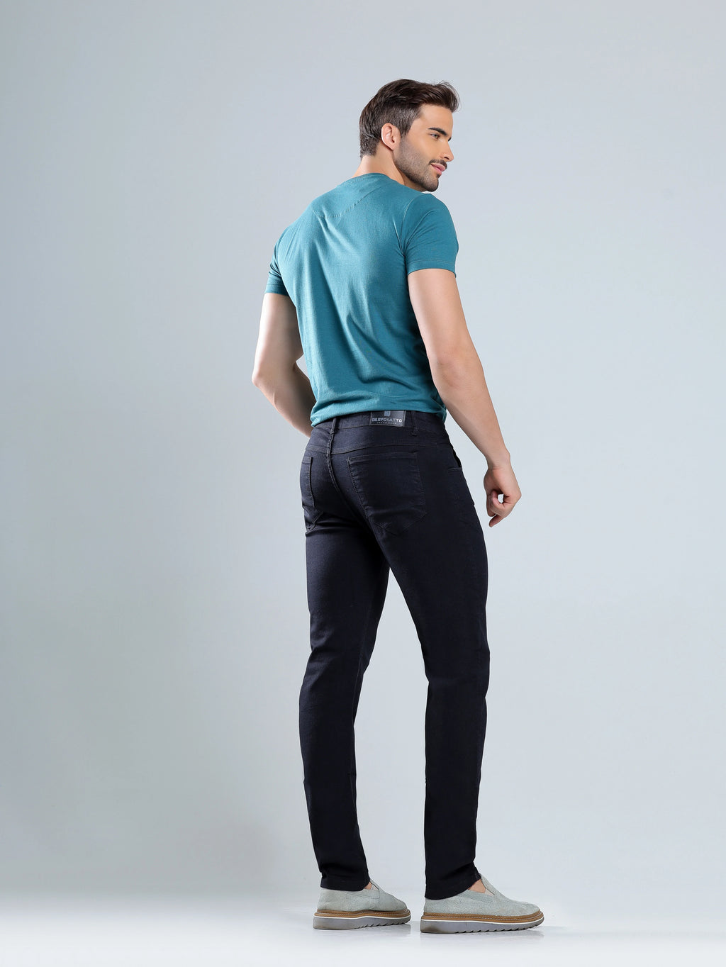 Calça Jeans Masculina Preto Liso