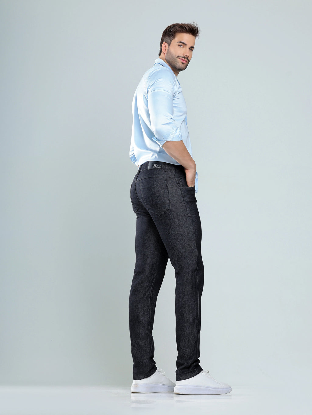 Calça Jeans Preto Básico Masculina