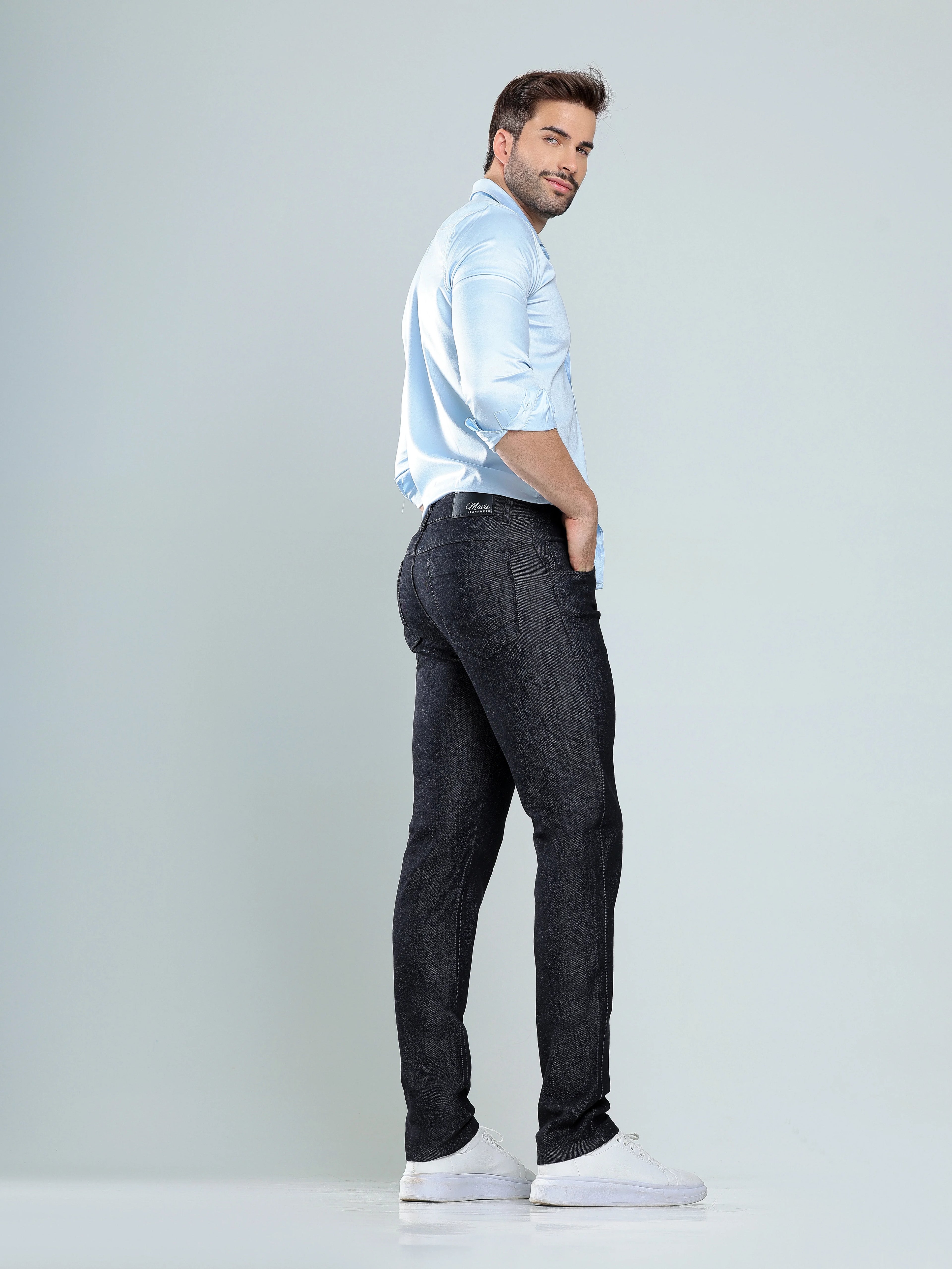 Calça Jeans Preto Básico Masculina
