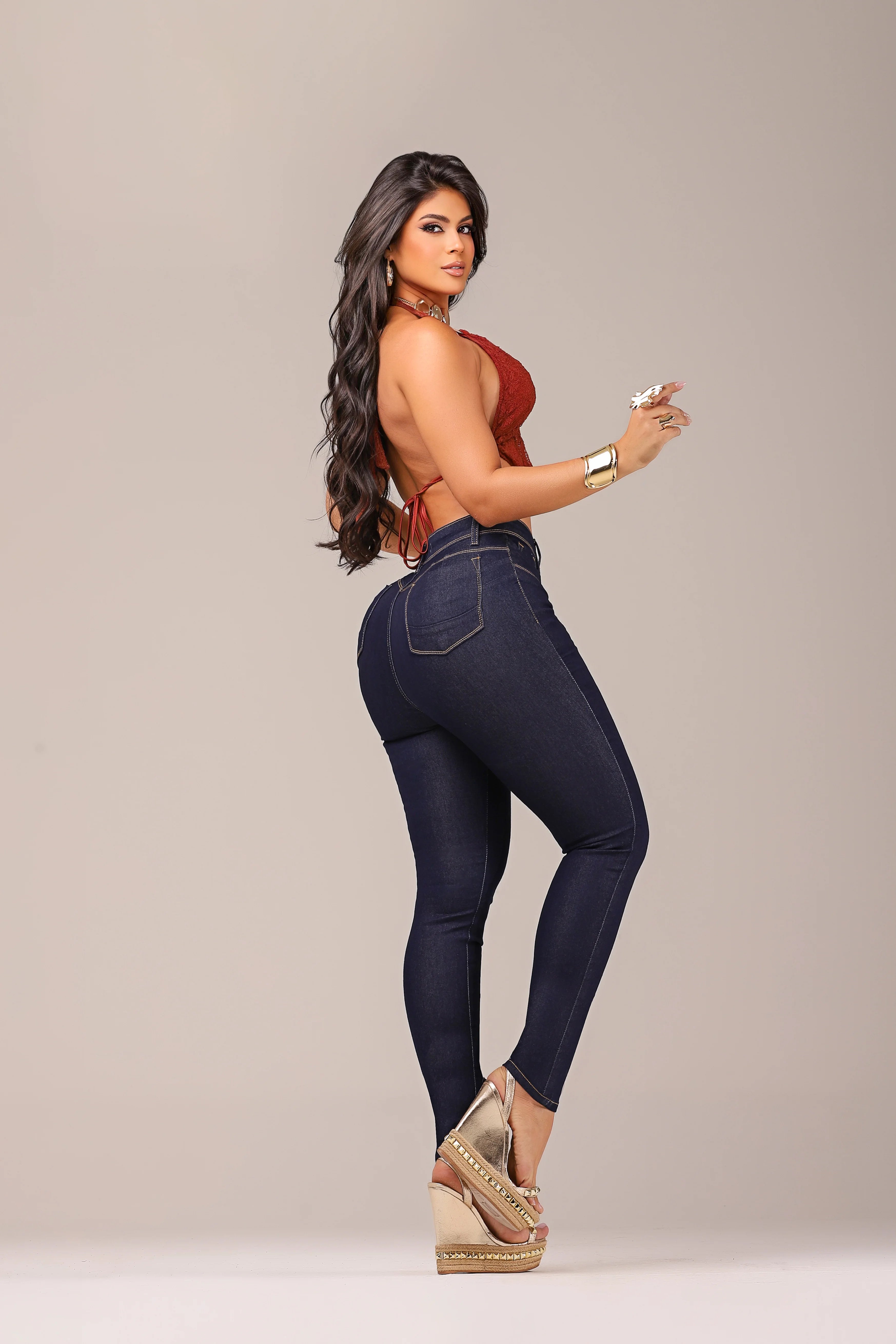 Calça Jeans Modeladora Afina Cintura