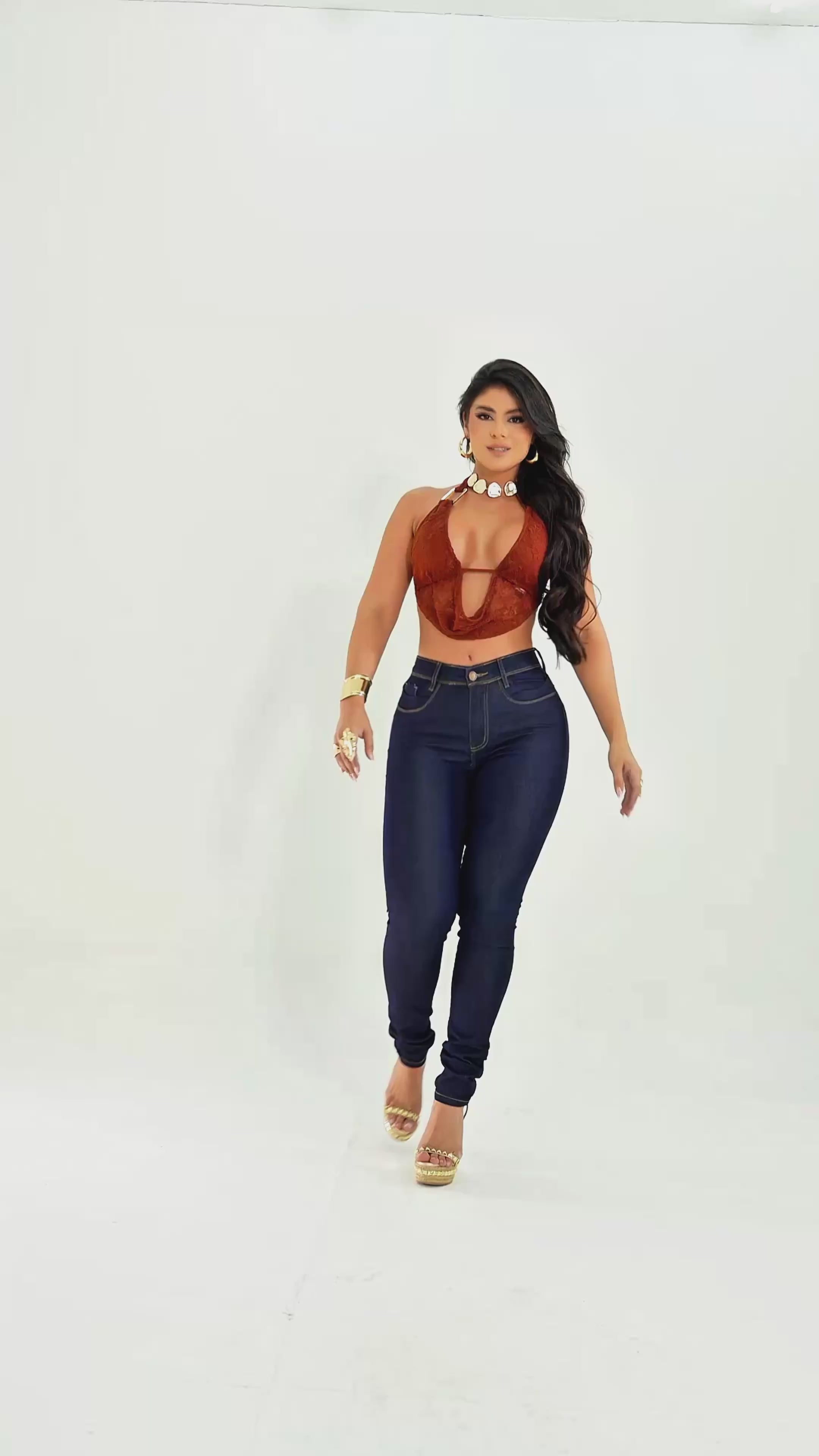 Calça Jeans Modeladora Afina Cintura